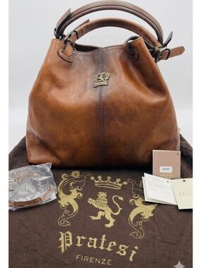 Pratesi Firenze Tan Leather Bag